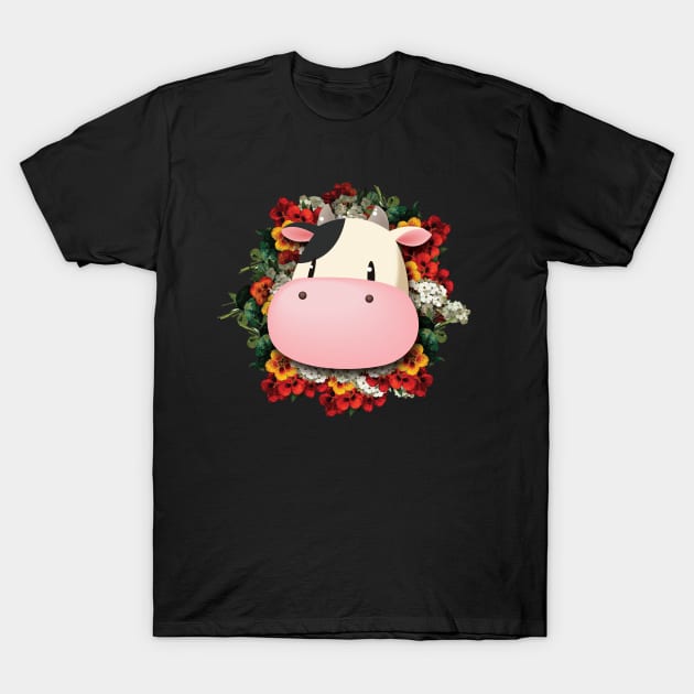 Hawaiian Moo T-Shirt by keemAbdkahar